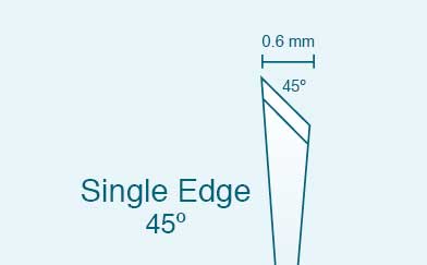 Single Edge 45°